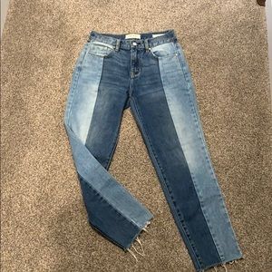Two tone jeans